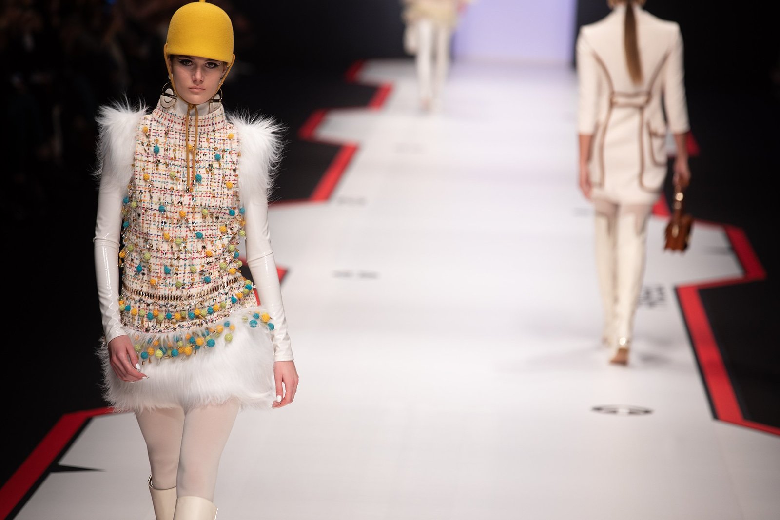 Elisabetta franche fall winter collection F/W 2019-2020 on catwalk during MilanoModaDonna - Milan Fashion Week #mfw