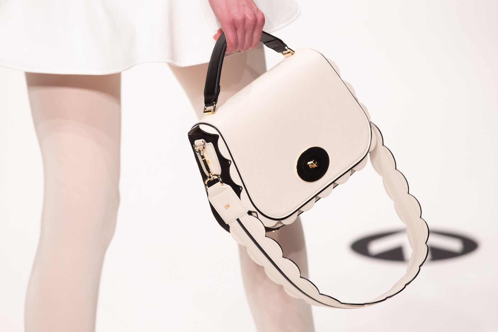 Elisabetta franche fall winter collection F/W 2019-2020 on catwalk during MilanoModaDonna - Milan Fashion Week #mfw bag