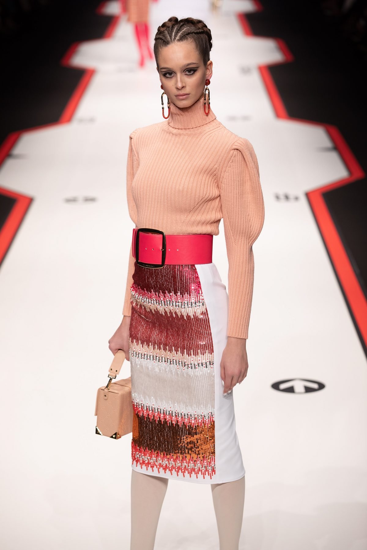 Elisabetta franche fall winter collection F/W 2019-2020 on catwalk during MilanoModaDonna - Milan Fashion Week #mfw